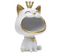 Vide poche en plastique personnage chat royal collection Galerie d'Art blanc