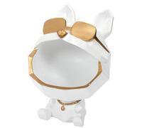 Vide poche en plastique personnage chien collection Galerie d'Art blanc