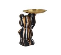 AltoBuy Vide-Poche Ours Noir/Or/Argent Plateau en l'air