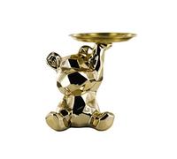 Vide-Poche ourson en origami doré plateau en l'air - -