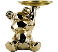 Vide-Poche ourson en origami doré plateau en l'air - - ALTOBUY Or