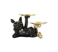 Vide-Poche Statuette Chien "Dog Rover" 23cm Noir Noir