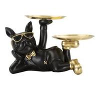 Vide-Poche Statuette Chien "Dog Rover" 23cm Noir Noir