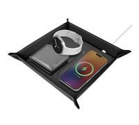 Vide-poches avec Station de Charge sans fil Qi 15W Charge Rapide 4smarts Noir