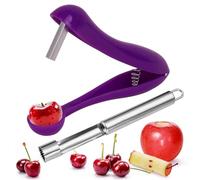 Vide Pomme,2 PCS Vide-Pomme en Acier Inoxydable Trancheuse Coupe-fruits,Denoyauteur a Cerise,Dénoyauteur Olives Pitter,pour Maison Cuisine Poires Pommes Cerises Olives Prunes,Lavable au Lave-Vaisselle