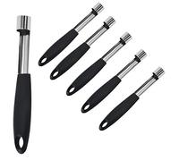 Vide-pomme,6 Pcs Extracteur de Pomme Pomme Core Remover avec Lame Dentelée Tranchante Inoxydable Extracteur de Pomme,pour la Maison et Restaurant Retirez Facilement la Trognon de Pomme Noyau de Poire
