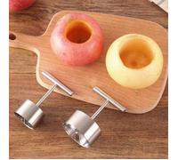 Vide-pomme, coupe-fruits 2 pièces vide-poches outil de cuisine (argent)