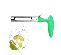 Vide Pomme,Dénoyauteur Professionnel En Acier Inoxydable 18 cm,Éplucheur À Pommes Et Poires Avec Lame Dentelée,Mode Poignée Ergonomique ABS,Multifonctionnel-Idéal Pour Cuisine,Ananas Et Fruits (Vert)