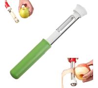 Vide-pomme Et Éplucheur De Fruits En Acier Inoxydable, for Poires, Poivrons, Fuji, Honeycrisp, Outil De Cuisine for Retirer Le Trognon(Green)