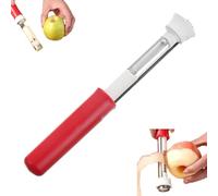 Vide-pomme Et Éplucheur De Fruits En Acier Inoxydable, for Poires, Poivrons, Fuji, Honeycrisp, Outil De Cuisine for Retirer Le Trognon(Red)
