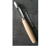 Vide pomme - Inox - 1.5 cm - Manche en bois - Fabrication italienne - 18 cm de long