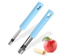 Vide-pommes en acier inoxydable, 2 Pièces, pour Ôter Les Trognons des Fruits, Avec poignée antidérapante, facile à carotter, Lavable au Lave-Vaisselle, Antirouille, Étanche, Robustesse, suspendu