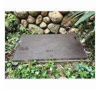 Vide Sanitaire Trappe D'accès Au Sol Avec Serrure Et Poignée, Encastrée Acier Inoxydable 304 Couvercle De Regard D'égout Pour Sortie Sous-sol(40x70x5 cm)