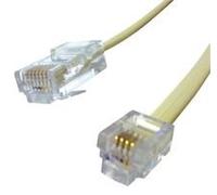 Videk 4093 - 2 RJ45 RJ11 Blanc Câble d'interface et Adaptateur