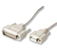 Videk DB9F to DB25M Serial Modem Cable 2m câble de réseau
