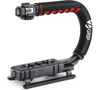 Video Action Stabilizer Grip with Cold Shoe Mount for Ompatibility with All Cameras, Camcorders, Action Cameras, DSLR