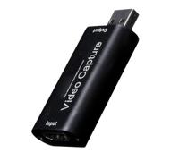 Vidéo Capture Card, Low-Latency 1080p USB Video, Réutilisable Versatile Audio Grabber for Live Streaming, Recording, Teaching, Broadcast, Device
