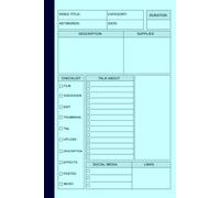 Video Content Creator Planner: Notebook for Tracking & Planning Your Social Media Content with Ease to Streamline Your Content Development and Stay Organized