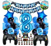 Video Game Birthday Decoration, Aluminum Gamer Balloon, 8Th Birthday Decoration, Video Game Party Decoration, Game Themed Parties, For 8 Years For Boys