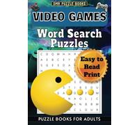 VIDEO GAMES WORD SEARCH PUZZLE BOOK: Word Searches with Easy to Read Print about Video Games, Arcade, Computer Games and More | 6x9 inches, 110 pages ... Vacations, Holidays, Birthday and Free Time