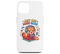 Video Gaming Just One More Game Gaming Red Panda Coque pour iPhone 13