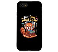 Video Gaming Just One More Game Gaming Red Panda Coque pour iPhone SE (2020) / 7/8