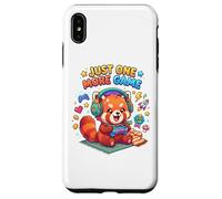 Video Gaming Just One More Game Gaming Red Panda Coque pour iPhone XS Max