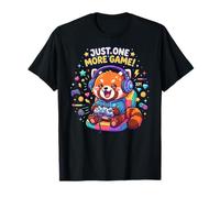 Video Gaming Just One More Game Gaming Red Panda T-Shirt
