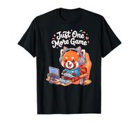 Video Gaming Just One More Game Gaming Red Panda T-Shirt