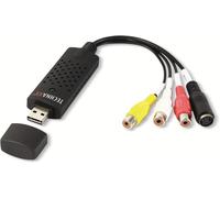 Vidéo Grabber Usb 2.0 Carte De Capture ¿ Conversion Hi8, Vhs En Dvd Numérique Pour Pc Windows, Avec Logiciel De Montage Professionnel ¿ Adaptateur Convertisseur Numérique Vidéo Audio Tx-20