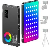 Video Light, 4000mAh Rechargeable Battery Built-in LED Camera Light Full Color 24 Common Lighting Effects, CRI¿95 2500-9000K LED Video Light Panel with Function Power Bank.