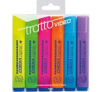 Video-Pochette 6 Surligneurs Assortis
