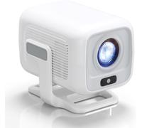 Video Projector [Built-In App] Mini Projector Auto-Focus 4k Uhd Wifi 6 Bt5.2 Home Theater Portable Keystone Compatible With Ios/Android/Tv Stick/Ps5/Xbox Latency Bass 180° Rotating