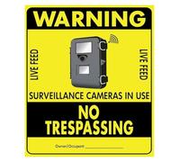 Video Recording Active Zone Metal Sign For Forest Entrance 12x8 Inch | weather resistant aluminum construction suitable outdoor all season placement