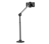 Video Recording Phone Holder, Overhead Tripod Phone Mount, 360° Rotating Aluminum Desktop Stand, for Vlogging, Photography, Online Courses, Adjustable, Black, 30.5 X 10.6 X 8.8cm