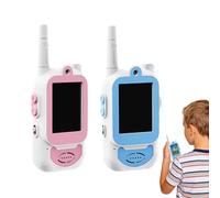 Video Walkie Talkies for Kids, ABS Rechargeable 190g Long Range 3-500M Video Intercom with 2.0in IPS Display, Outdoor Garden Camping Game Toy for Boys Girls Children Birthday Christmas