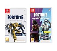 Videogioco per Switch Fortnite Pack Transformers (FR) Codice download+Fortnite â€“ Pack Feu Et Glace Obscurs (Code de téléchargement du jeu dans la boît