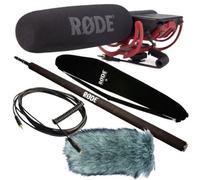 Videomic Rycote Microphone Set + Protection anti-vent deadcat Micro Boom Pole VC1 Câble + Bag
