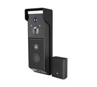 Vidéophone Wi-Fi Double Objectif 4MP 2x 1080p avec Vision Nocturne IPX54 Noir