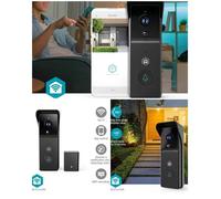 Vidéophone WIFI Alimenté par pile 3MP Full HD 1296p microSD- IP44 Avec capteur de mouvement- Vision nocturne