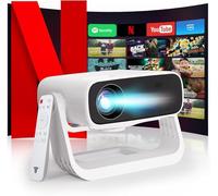 Videoprojecteur 2025 avec App Intégrée - Wielio Projecteur Portable Full HD 1080P 350ANSI, Retroprojecteur Supporté 4K WiFi Bluetooth,Correction Trapézoïdale Auto & 4P,Compatible avec iOS Android HDMI
