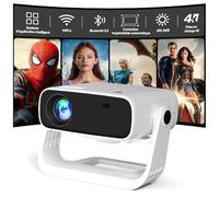 Videoprojecteur 2025 avec App Intégrée - Wielio Projecteur Portable Full HD 1080P 650ANSI, Retroprojecteur Supporté 4K WiFi Bluetooth,Correction Trapézoïdale Auto & 4P,Compatible avec iOS Android HDMI