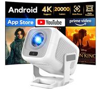 Videoprojecteur 2026 Upgraded AKIYO O4 Rétroprojecteur Portable 1080P Full HD Supportée 4K, Projecteur Video Supporte 4K 1080P Auto Keystone 180° Rotation, Compatibile avec HDMI/TV Stick/USB/PS5