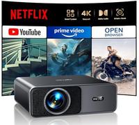 Vidéoprojecteur 4K, 1000 ANSI, Projecteur Home Cinéma avec APP Intégrée, Audio Dolby 20W, Wi-FI 6 et Bluetooth