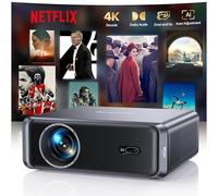 Vidéoprojecteur 4K [1000ANSI |Compatible avec Netflix |Dolby] Rétroprojecteur FHD 1080P Auto Focus AutoKeystone Projecteur Video WiFi6 Bluetooth Bidirectionnel HDMI Arc Videoprojecteur 4K Home Cinéma