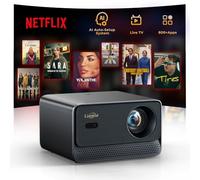 Videoprojecteur 4K,1080P Natif Projecteur Video, avec WiFi6, Bluetooth Lisowod Retroprojecteur Portable pour Home Cinéma