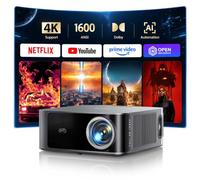 Vidéoprojecteur 4K【1600 ANSI | Compatible Netflix | Dolby 36W】TOPTRO X9 Rétroprojecteur 4K Supporté FHD 1080P Natif, Auto Focus/Keystone WiFi6 Bluetooth 5.4 Projecteur Video Home Cinéma Extérieur/PS5