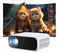 Vidéoprojecteur 4K 2025 - 18000Lm - Compatible Wifi/Bt - Hd - Pour Ios/Android - Haute Performance