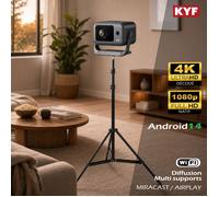 Vidéoprojecteur 4K 8000 Lumens + trépieds téléscopique 210 cm