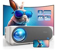 Vidéoprojecteur 4K, AKIYO O8, 30 000 lumens, WiFi6, Bluetooth5.2, Full HD, 1080p, natif, home cinéma, écran 300", portable, avec filet anti-poussière, compatible avec TV Stick/Smartphone/PC/PS5